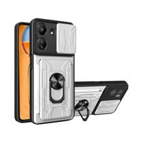 Capa Xiaomi Redmi Poco Para 13T 12T 11T pro 13C 12 11S X5 pro Com Suporte Para Cartão, Anel De