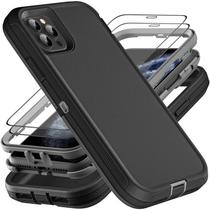 Capa YKHJKLEC para iPhone 11 Pro Max com 2 vidros temperados Capa YKHJKLEC para iPhone 11 Pro Max com 2 vidros temperados