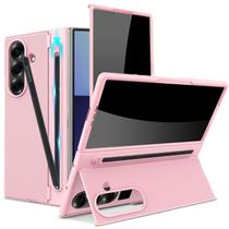 Capa YQODSZ para Samsung Galaxy Z Fold 7 com suporte para caneta S rosa