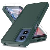 Capa yuanming Moto G Play 2024 de nível militar com protetor de tela