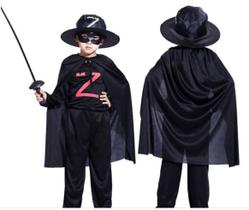 Capa zorro infantil vampiro bruxo ou bruxa fantasia
