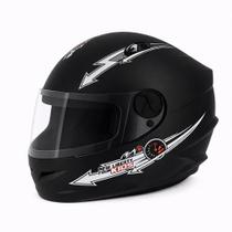 Capacete 54 Pro Tork Liberty Four Kids Infantil Preto Fosco