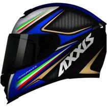 Capacete 56 Axxis Eagle Italy 2 Matt Black / Grey / Blue