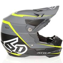 Capacete 6d atr-2 alpha cinza/verde fluor Capacete 6d atr-2 alpha cinza/verde fluor
