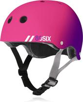 Capacete 80Six Dual Certified Kids Bike Skate Scooter rosa