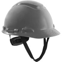 Capacete aba Frontal Cinza, com Catraca, H-708, Hb004732440, 3M Cinza