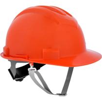 Capacete aba frontal, laranja, com jugular e suspensão com catraca, VONDER PLUS Capacete aba frontal, laranja, com jugular e suspensão com catraca, VONDER PLUS