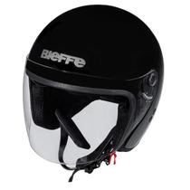Capacete Aberto Bieffe Allegro Classic Preto Grafite Brilho - Capacete Aberto Bieffe Allegro Classic Preto Grafite Brilho -