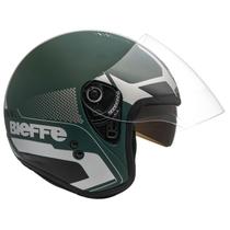 Capacete Aberto Bieffe Allegro Extent Verde Moto Oculos