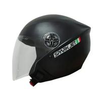 Capacete aberto c/viseira jet solid preto-58