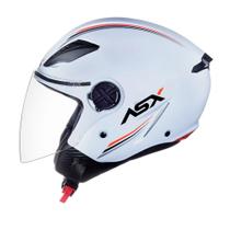 Capacete Aberto City Air Solid Branco ASX Tamanho do Capacete:58Cor:Branco
