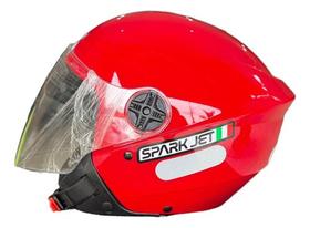 Capacete Aberto Coloridos Classico Moto Spark Jet Ebf