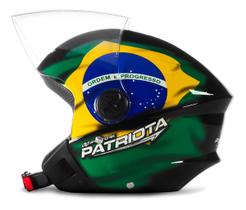 Capacete Aberto De Moto Feminino E Masculino New Liberty Three Preto Patriota Brasil Pro Tork Capacete Aberto De Moto Feminino E Masculino New Liberty Three Preto Patriota Brasil Pro Tork