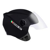 Capacete Aberto Ebf Spark Jet Solid Preto Fosco Moto Capacete Aberto Ebf Spark Jet Solid Preto Fosco Moto