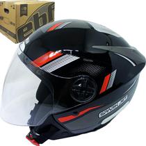 Capacete Aberto Ebf Spark Jet Sting Preto/Chumbo