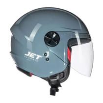 Capacete Aberto Fly Jet Hg Classic Cinza Tamanho 58 Cinza Classic