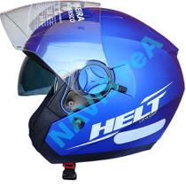 Capacete aberto Helt modelo Citylight com viseira Antirrisco e óculos interno com proteção UV