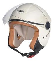 Capacete Aberto Joy 23 By Taurus Bege Fosco Tamanho 60