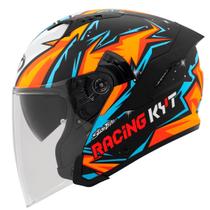 Capacete Aberto KYT Nf-J Jaume Masia 2021 Laranja Moto