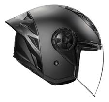 Capacete Aberto LS2 Airflow II OF616 S Monocolor Preto Fosco