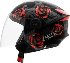 Capacete Aberto Masculino Feminino New Liberty Three 3 Flowers Flores Florido Flor PRO TORK