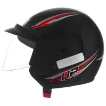 Capacete Aberto Mixs Up 60 Engate Rápido Preto