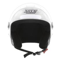 Capacete Aberto Mixs Way Viseira E Engate Rápido Branco