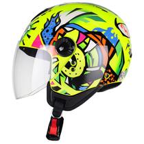 Capacete Aberto Moto Aberto Peels Freeway King Amarelo Brilhante