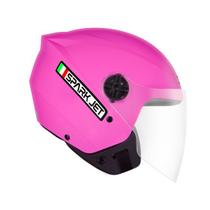 Capacete Aberto Moto Ebf Spark Jet Com Viseira Antirrisco Estilo Europeu Inmetro Leve e Confortável Capacete Aberto Moto Ebf Spark Jet Com Viseira Antirrisco Estilo Europeu Inmetro Leve e Confortável