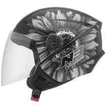 Capacete Aberto Moto New Liberty 3 Sunflower Brilhante Pro Tork Masculino Feminino Segurança Conforto