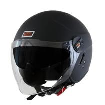 Capacete Aberto Moto Origine Alpha Oculos Preto Fosco