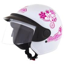 Capacete Aberto Motocicleta Feminino Pro Tork Liberty 3 For Girls Urbano Estrada Passeio