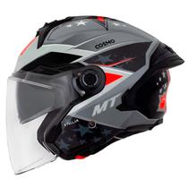 Capacete Aberto Mt Cosmo Sv Stellar C2 Cinza Brilhante - Capacete Aberto Mt Cosmo Sv Stellar C2 Cinza Brilhante -