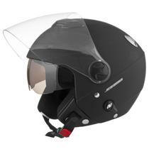 Capacete Aberto New Atomic Solid Fosco Com Sub-viseira