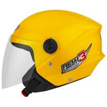 Capacete Aberto New Liberty 3 Three Moto Masculino Feminino Pro Tork Conforto Proteção Segurança Resistência