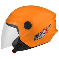 Capacete Aberto New Liberty 3 Three Moto Masculino Feminino Pro Tork Conforto Proteção Segurança Resistência