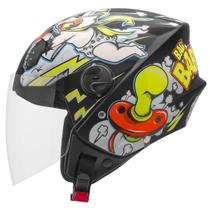 Capacete Aberto New Liberty Bad Baby Pro Tork Moto Segurança Feminino Masculino Adulto