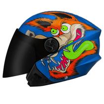 Capacete Aberto New Liberty Three Coyote Gp 88 Viseira Fumê