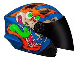 Capacete Aberto New Liberty Three Coyote Gp 88 Viseira Fumê