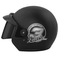 Capacete Aberto Pro Tork Liberty 3 Solid Viseira Fumê Masculino Feminino Segurança Conforto