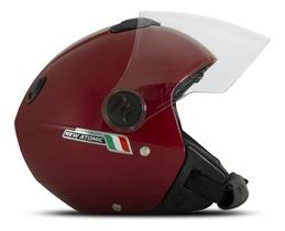 Capacete Aberto Pro Tork New Atomic Elite Viseira Solar Fumê - Capacete Aberto Pro Tork New Atomic Elite Viseira Solar Fumê -