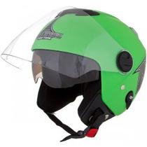 Capacete Aberto Pro Tork New Atomic Solid Fosco Verde Fosco