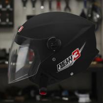Capacete Aberto Pro Tork New Liberty 3 Three F Preto Fosco 5