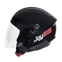 Capacete Aberto Taurus Joy 23 Open Face Preto Brilho Capacete Aberto Taurus Joy 23 Open Face Preto Brilho