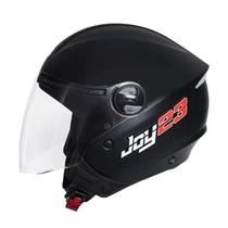 Capacete Aberto Taurus Joy23 Open Face Preto Fosco