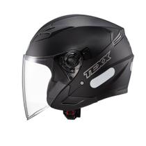 Capacete Aberto Texx Ugello Solid Dupla Viseira Solar Moto