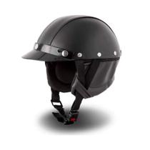 Capacete Aberto Vintage Coquinho Custom Preto Pro Tork CAP 01 Capacete Aberto Vintage Coquinho Custom Preto Pro Tork CAP 01