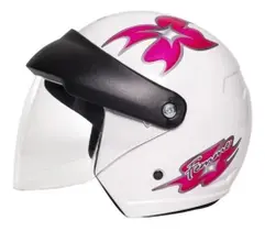 Capacete Aberto Wind Visor Branco Feminino 58 Taurus
