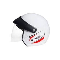 Capacete Aberto Wind Visor Branco tamanho 58 Taurus