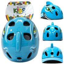 Capacete Absolute Kid Tubarão Tam 49-55cm Azul